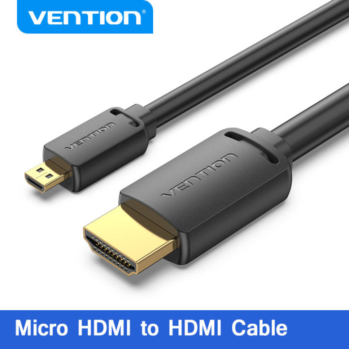 【COD】Vention Mini HDMI to HDMI Cable/Micro HDMI to HDMI Cable Gold-Plated  HDMI 1080P High Premium HDMI Adapter Cable for Tablet Camcorder
