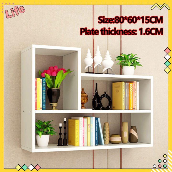 [Free Accessories]80CM Wall shelf, 1.6CM thickness Organizer