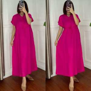 Daster tali serut motif kekinian busui friendly rayon premium