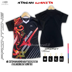 JERSEY volly printing wanita free custom nama / BAJU badmininton wanita / kaos olahraga wanita