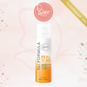 [Exp03/27] Nu Formula Crystal Sun Spray Real SPF50+ PA++++ 100ml นูฟอร์มูล่า คริสตัล ซัน สเปรย์ เรียล กันแดดสเปรย์ 100ml