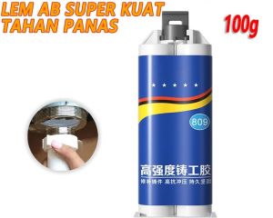 Lem AB Besi Super Kuat Tahan Panas Lem Perekat Super 100g Untuk Reparasi Mobil / Rumah (lem Besi Kayu Kaca Plastik Karet Metal)lem Perekat Super Pasta Perbaikan Metal Casting Glue 【Dapat Digunakan Selama 20 Tahun