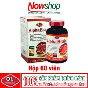 Viên Dưỡng Não Alpha Brain Olympian Labs Mỹ – 60V | Giảm Đau Đầu Chóng Mặt Tiền Đình Tăng Trí Nhớ