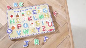 & Doug Wooden Alphabet Sound Puzzle - Wooden Puzzle with Sound Effects (26 pcs) - FSC Certified