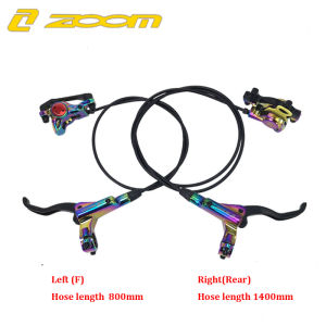 ZOOM HB875 MTB Bike Hydraulic Disc Brake Set 800/1400mm Left Front/Right Rear Mountain Bicycle Oil Pressure Disc Brake Set