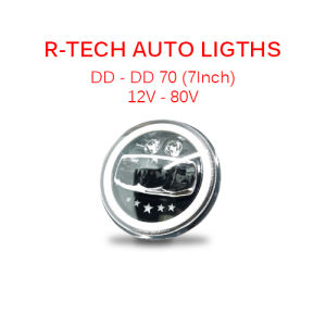 Lampu LED DAYMAKER 7Inch Bulat DD-70 "Bintang" Japstyle Rubicon Jimny W175 Universal Mobil & Motor