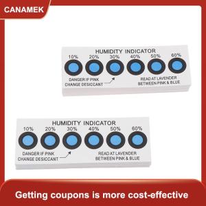 【CANAMEK】 Thẻ chỉ thị độ ẩm để kiểm tra độ ẩm trong thùng chứa kín 10%-60% thẻ giấy kiểm tra thẻ độ ẩm sáu điểm màu xanh