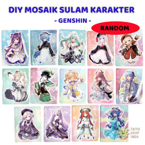 TAIYO DIY Mosaik Sulam Karakter Kerajinan Tangan Gambar Poking Poke Seni Crafts Picture Mainan Anak