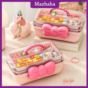 Mazhaha Multi-layer Hairpin Organizer Cute Girl Jewelry Case Head Rope Headband Display Rack Childrens Hair Accessories Storage Box