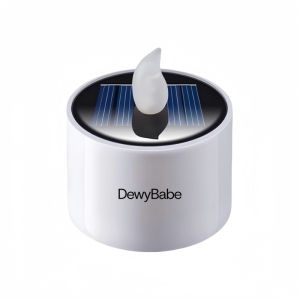 DEWYBABE LED Solar Candle Light Flameless Candle Light Waterproof Home Garden Party Decoration Light