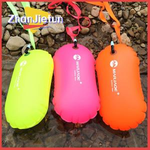 zhanjietun 1PC PVC Swimming Buoy Safety Air Dry Tow Bag Float Inflatable Signal Drift Bag
