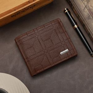 DOMPET LIPAT PRIA KULIT COKLAT AURIGA WA979B7 DISTRO TERBARU KEREN SIMPLE BRANDED PREMIUM KEKINIAN