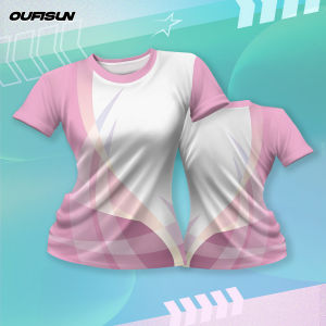 Dry Fit Shirt For Women Casual Sports Jersey Outdoor Cycling Short Sleeve Running Fitness T-Shirt Womens Clothing Breathable Tops
