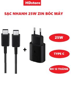 Bộ sạc nhanh Samsung 25W type c to Type C chính hãng sạc nhanh full dòng BH 12 tháng