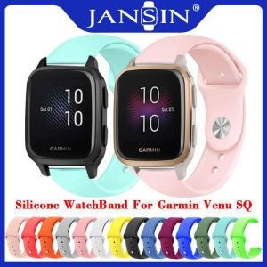 Strap For Garmin Venu Sq Smartwatch Strap Silicone Soft TPU Wristband Replacement Colorful Straps For XGarmin Forerunner 645 245 245M /Vivoactive 3 Music / Vivomove HR Smart Watch Band Bracelets