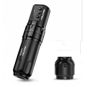 Máy xăm pen Fold Pro Máy xăm không dây tattoo Fold Pro chỉnh stroke từ 2.4 đến 4.2. 2 pin