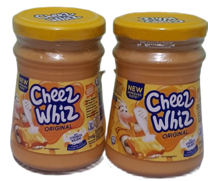 CHEEZ WHIZ ORIGINAL, Creamier and Milkier (2 bottles x 210 grams
