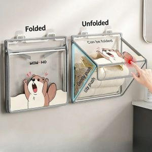 Bathroom Waterproof Clothing Hanging Bag Waterproof Hanging Laundry Bag Bathroom Clothes Storage