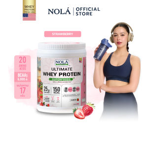 NOLÁ SUPERFOODS โนล่า อัลติเมท เวย์โปรตีน ซุปเปอร์ฟู้ดส์พลัส รสสตรอว์เบอร์รี มีวิตามินสูงกว่า 13 ชนิด ขนาด 700 กรัม (Strawberry)