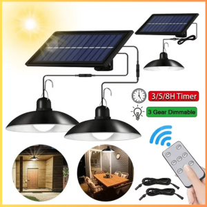COD KIRIM CEPAT KSIJEH Lampu Hias Taman Gantung Outdoor Tenaga Surya Matahari Solar Power IP65 Cool White 2 Lamp - KJ192