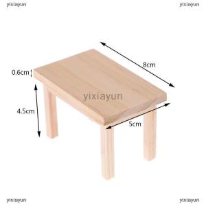 [COD] yixiayun 1:12 Dollhouse Miniature Wooden Table Model Furniture Accessories Toys