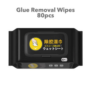 🧻[80 Pcs] Glue Remover Wipes 1 Pcs/ Pack Removal Sticker Glue Cleaning Wipes 🧻[80 Helai] Tisu Penghilang Gam 1 Helai / Sekeping Pelekat Penyingkiran Gam Pembersihan Lap 🧻[80包] 除胶湿巾1张清洁去胶湿巾🧻
