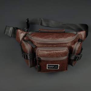 [ Polo Amstar ] TAS SELEMPANG KULIT PU PRIA WANITA TACTICAL SPORTY WAISTBAG