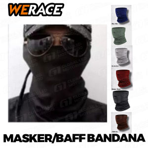 WERACE Masker Motor Premium Masker Berkendara Berkualitas Multifungsi Masker Balaclava Masker Motor Bandana Motor Bandana Polos
