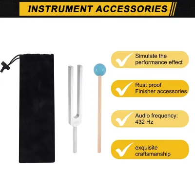 [frthrthrt]432 Hz Tuning Fork Sensory Therapy Instrument Set Clinical Grade Nerve/Sensory for Perfect Healing Musical Instrument Stress