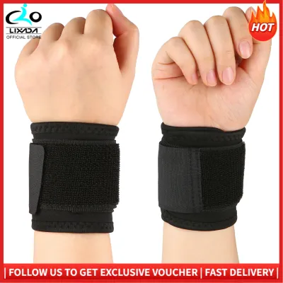 Wrist Support Brace Wrist Stabilizer Adjustable Wrist Bandages Protector Left and Right Hand Wrist Wraps for Fitness Office Pain Relief