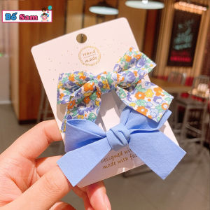 Set 2 kẹp tóc nơ hình bướm nhiều mẫu xinh xắn phong cách Hàn Quốc Shop Bố Sam