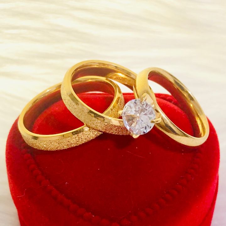 Lazada couple clearance ring gold