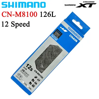 Shimano DEORE XT CN M8100 12s 12 Speed MTB Bicycle HYPERGLIDE Chain 126 Links M8100 Bike Parts