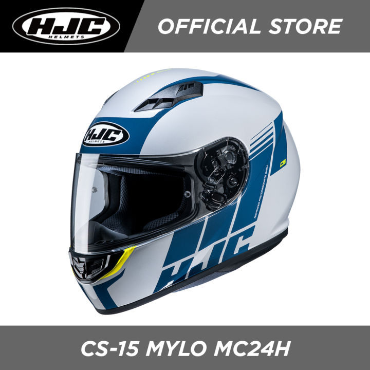 HJC Motorradhelm CS-15 MYLO GREY/BLACK – Größe S, Hochwertiger Integralhelm Für Komfort Und Sicherheit