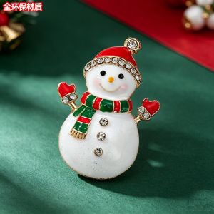 MZRTNZ Full Rhinestones Christmas Tree Brooch Alloy Enamel Rhinestone Brooch Lightweight Green Christmas Crystal Pins