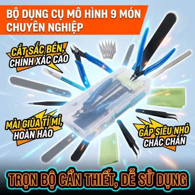 Bộ dụng cụ lắp ráp mô hình Gundam bộ gồm từ 9 món đến 1 bộ