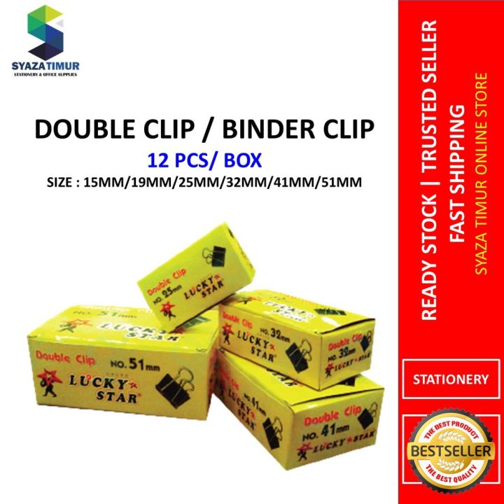 BINDER CLIP 15MM (1/2) (12 PCS) - U Trading & Supplies Sdn Bhd