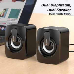 A2 USB Computer Speakers 3W Stereo Desktop Speaker 3.5mm Audio with Volume Control⚡PH deliveryIn stock⚡