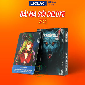 Bộ bài Ma Sói Deluxe Việt Hoá 27 lá bài cứng cáp Board Game Werewolf Tiếng Việt chơi cùng nhóm bạn