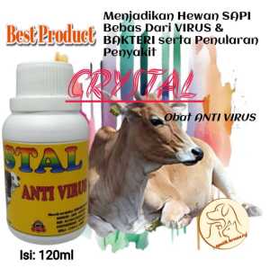 OBAT ANTI VIRUS CRYSTAL untuk Hewan SAPI Cair 120ml