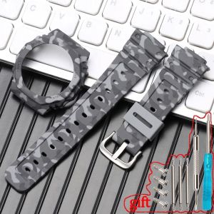 Silicone Resin Strap Case Suitable for Casio G-Shock GA2100 GA2110 Mens Sports Waterproof Watch Band Accessories Bracelet
