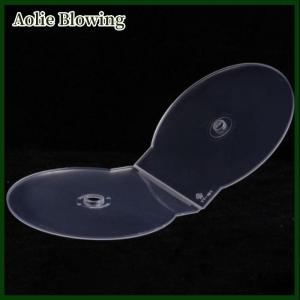 Aolie 1 3PCS Transparent Plastic Single Piece Round Disc Case CD Case Thickened CD DVD Disc Box Disc Case Storage Box