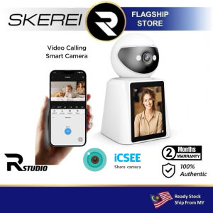 XIAOMI SriHome SH053 Video Calling Smart Camera CCTV with LCD Screen 1-Key Video Call Phone View Two-Way Voice Night Vision