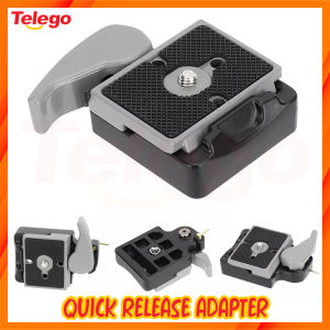 Quick Release Adapter Black Camera 323 Quick Release Adapter with Manfrotto 200PL-14 Compat Plate (Black)