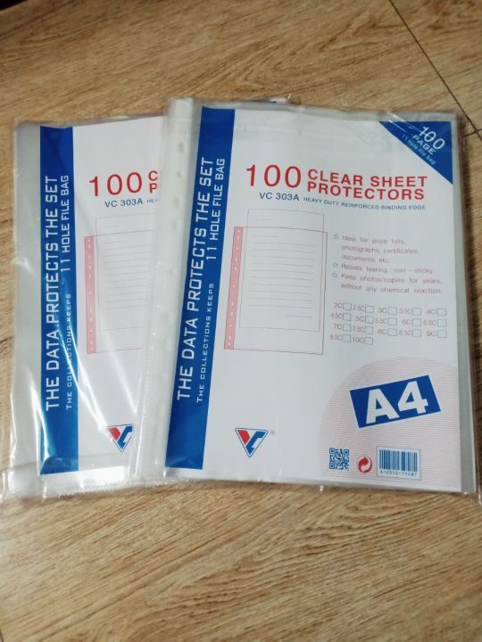 [HCM]Bìa Lá Lỗ Nhựa A4 Bìa Đục Lỗ Bìa Đựng Hồ Sơ - 100 Tờ dày 400g