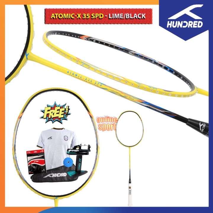 HUNDRED HNDRD Atomic X35 SPD Speed Raket Badminton