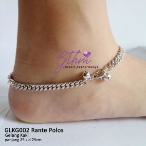 Gthm Gelang Kaki Wanita Emas Perak Perhiasan Fashion Kualitas Premium bisa dipakai sehari-hari pesta kondangan kado hadiah kawinan GLKG002