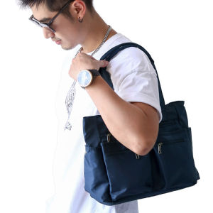 Multi-zipper pocket Portable waterproof mens small and medium hand bill of lading lunch box makeup bag student shoulder bag