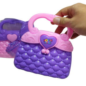 Mainan Anak Tas Jumbo Ungu Pink Accessories Princess Aksesoris Peran Bag Sisir Kacamata Jepitan