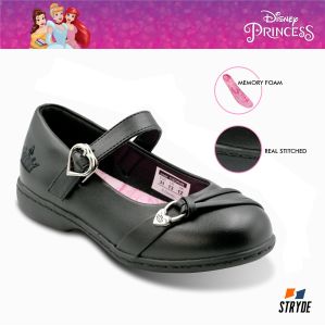 Disney Princess Black School Shoes with Memory Foam for Kids Girls Cleophee